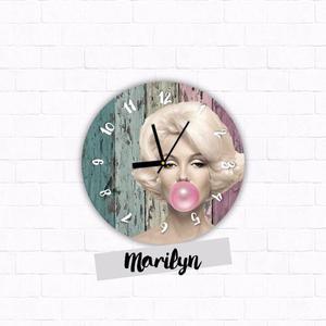 Reloj Moderno Diseño Marilyn De Pared 30cm -homaredesign
