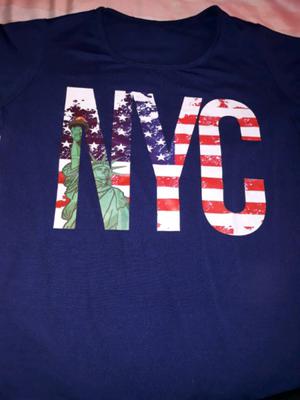 Remera azul nyc