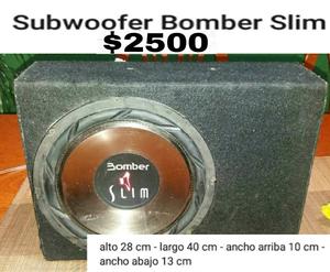 Subwoofer bomber slim