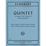 Schubert Quinteto C/contrabajo La Trucha (partituras)