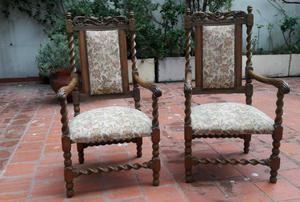 2 Sillones Antiguos de madera