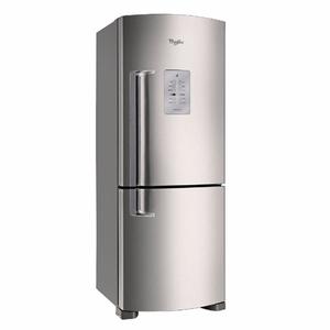 Heladera Whirlpool Wre54k1 Freezer Abajo Inox 70cm