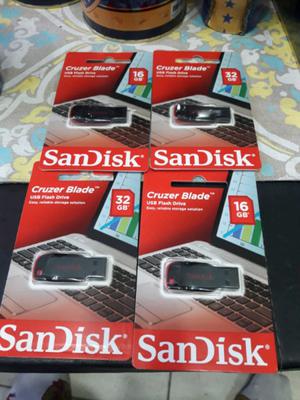 Pendrive SanDisk de 16 Gbytes y 32 Gbytes