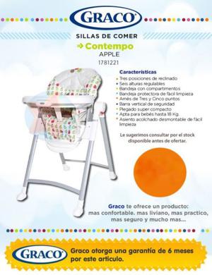 Silla de comer Apple Contempo