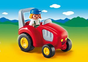 Tractor Infantil Con Niño Playmobil - Línea 1.2.3 - Art