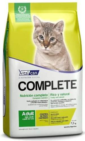Vital Cat Complete Castrados7.5kg+lata ! Envios Gratis Cons