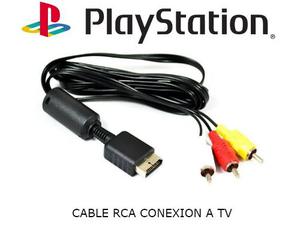 Cable Rca Audio Video Conecion A Tv Playstation 1 Psx Ps1