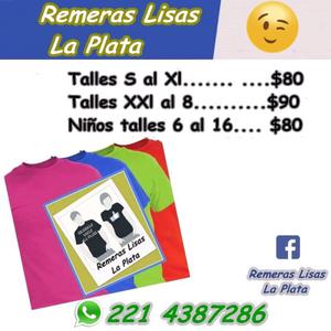 Remeras Lisas La Plata