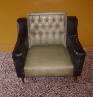 Sillon Retro 1 Cuerpo Estructura Firme Respaldo Capitone