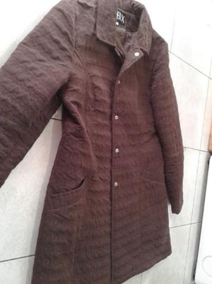 VENDO SACO ABRIGADO DE MUJER, COLOR MARRON CHOCOLATE,