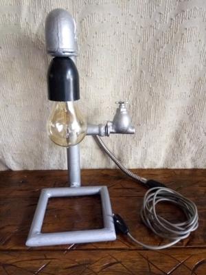 Velador tubería lámpara vintage