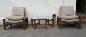 juego de sillones con mesa ratona $