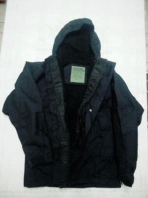 Campera Gore-tex Parka Negra Solo Talle S