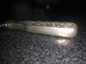 Cuchillo con mango de plata 925 sterling peru