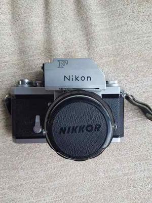 Cámara Fotográfica Nikon F, 4 Lentes Y Bolso