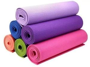 Colchoneta Mat Yoga Pilates Fitness Manta Enrollable Pvc 6mm