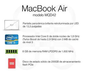 Macbook Air 256 Ssd Modelo  Sellada (mqd42) Stock !!