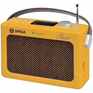 Spica Sp219 Radio Portatil Digital Dual Usb Bluetooth Vintag