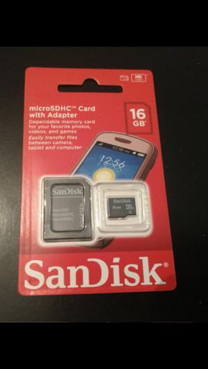 VENDO TARJETA DE MEMORIA SD DE 16 GB