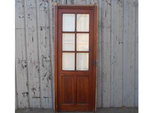 Antigua puerta de madera cedro con marco (85x210cm)