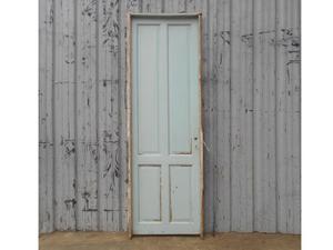 Antigua puerta tablero de madera cedro con marco 81x243cm