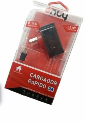 Cargador Rapido Usb + Cable Micro Usb
