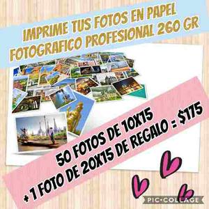 Fotografia 10x15 Cm En Papel Fotografico Profesional 260 Gr