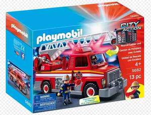 Playmobil Camion Bombero Rescate C/ Luz Y Sonido  Once