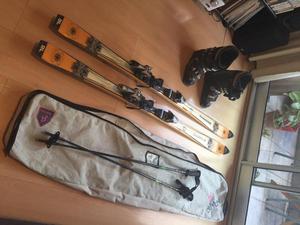 Equipo completo de ski: esquíes, fijaciones, botas y