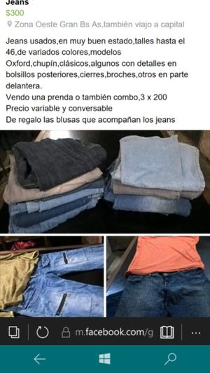 1 combo de jeans