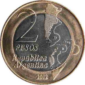 Argentina 2 Pesos  Malvinas Causa Regional Sin Circular