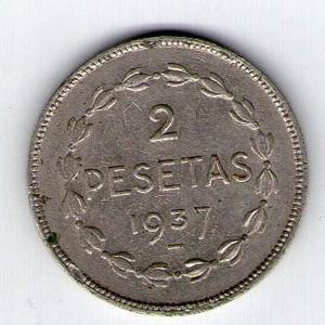 Barese Moneda De España. De Euzkadi 2 Pesetas 