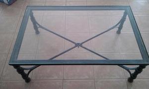 Vendo mesa ratona de hirro forjado patinada