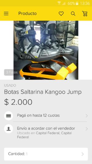 botas saltarina kangoo jump