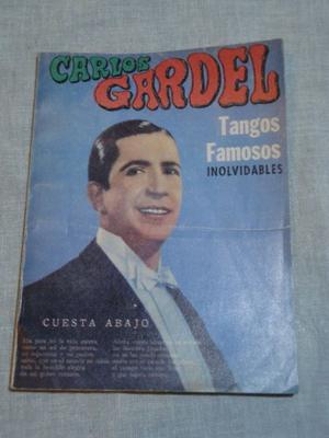 libro tangos de Carlos Gardel