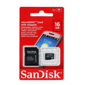 Combo X4 Sandisk Micro Sd 16 Gb. Envio Gratis