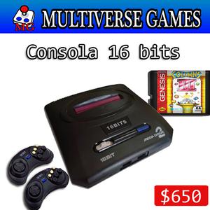 Consola 16 bits estilo Sega Genesis
