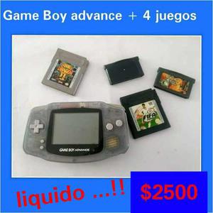 Game Boy Advance + 4 Juegos
