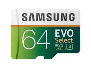 Memoria Micro Sd Xc Samsung 64gb U3 Evo Select S8 S8+ S9 S9+