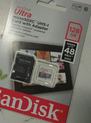 Micro Sd 128gb 80mb/s Sandisk Ultra Clase 10