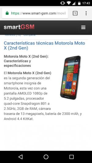 Motorola X2 segunda generación