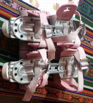Patines Leccese Classic Rosa Extensibles Usados