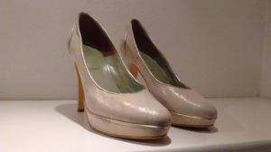 STILETTO CREMA % CUERO