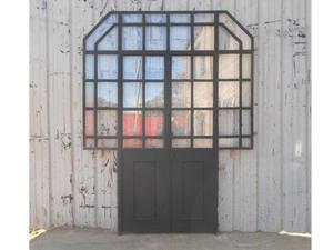 Antigua puerta mampara de hierro 178x230cm CHAPASUSADAS.com