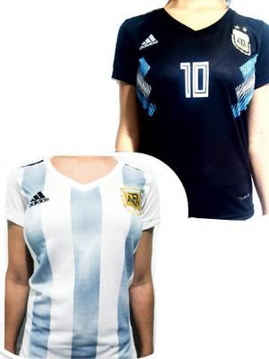 Camiseta Selección Argentina Mujer + Bufanda Argentina