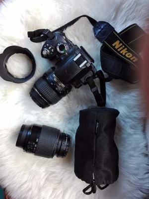 Cámara Nikon D60 + 2 Lentes mm Y mm + Bolso