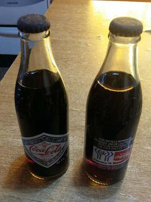 2 Botella De Coca Cola Mundial 78 Original Llena