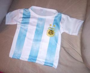 Camiseta De Argentina - Para Bebes / Niños - Mundial 