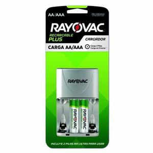 Cargador de Pilas Rayovac (carga 4 pilas AA/AAA)