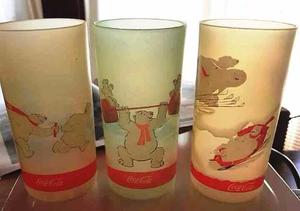 Colección De Vasos Coca Cola - Plásticos - Osos -